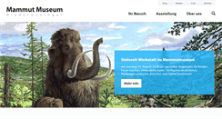 Desktop Screenshot of mammutmuseum.ch