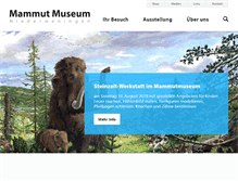 Tablet Screenshot of mammutmuseum.ch